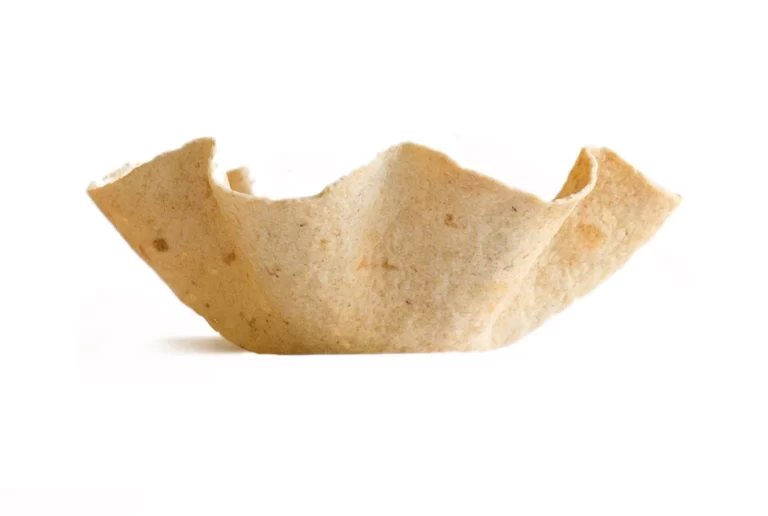 Edibowls 6.25" cracker bowl. Crispy, baked, wheat flour bowl.